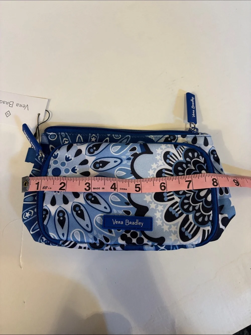 Vera Bradley Lighten Up Compact Organizer Blue Star Medallion